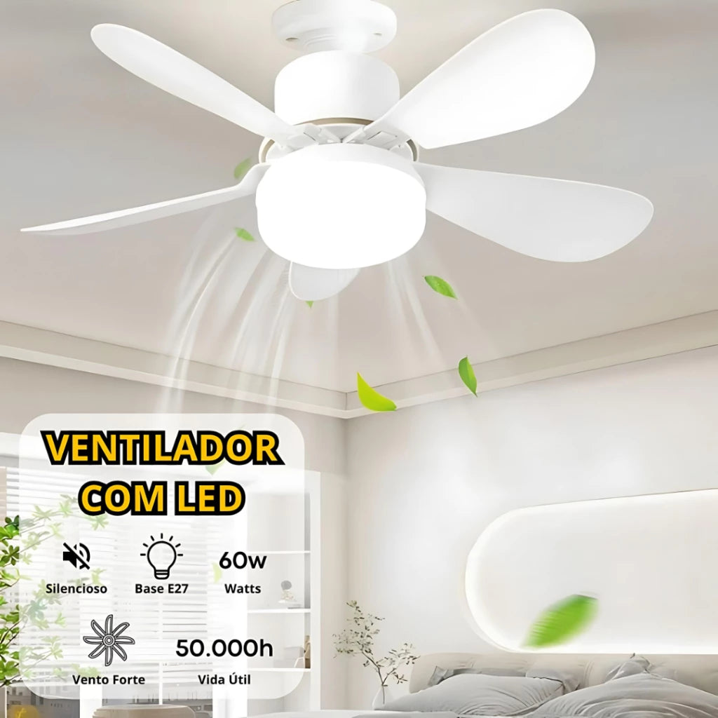Ventilador de Teto Brisa Fácil (COM LED E CONTROLE REMOTO)