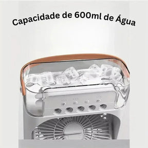 Ventilador com Umidificador de Ar Portátil - Loja Relâmpago 