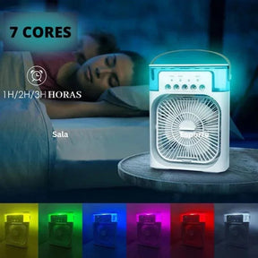 Ventilador com Umidificador de Ar Portátil - Loja Relâmpago 