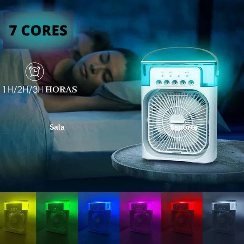Ventilador com Umidificador de Ar Portátil - Loja Relâmpago 