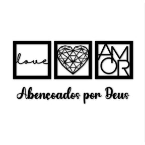 Kit de quadros decorativos com frase inspiradora