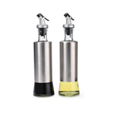 KIT 2 GALHETEIROS ELEGANCE - PORTA AZEITE C/ DOSADOR INOX 300ML - Loja Relâmpago 